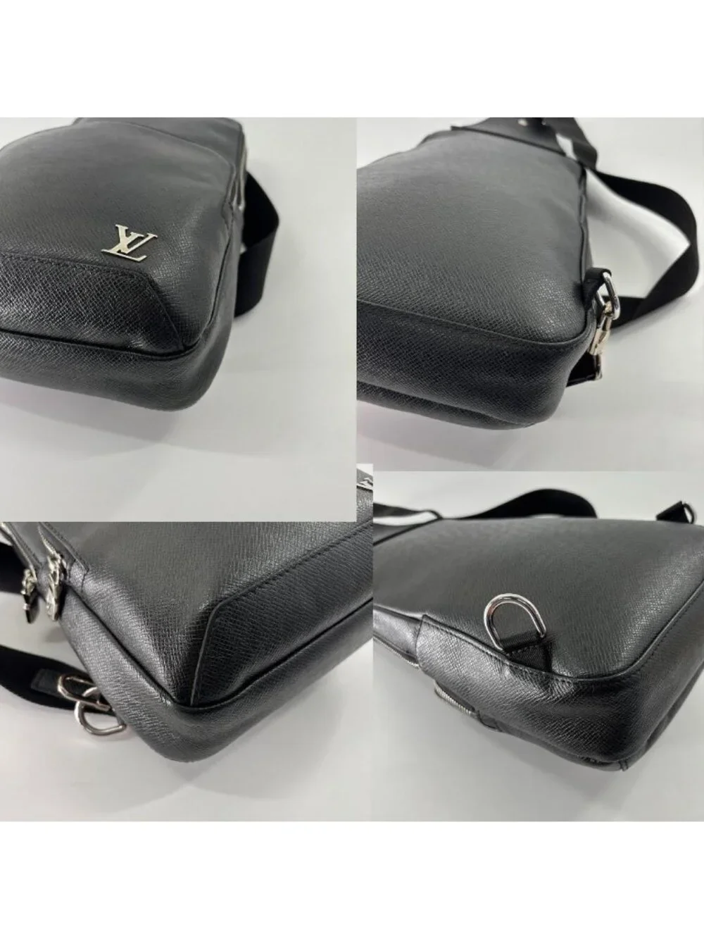 Louis Vuitton Taiga Sling Bag Black